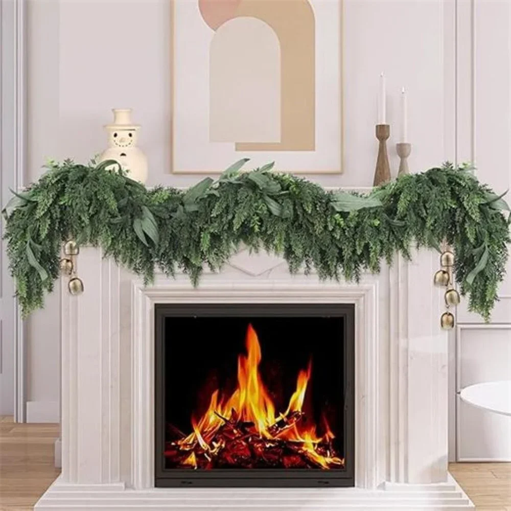 Christmas Decoration - 6FT Christmas Cedar Garland - Artificial Realistic Real